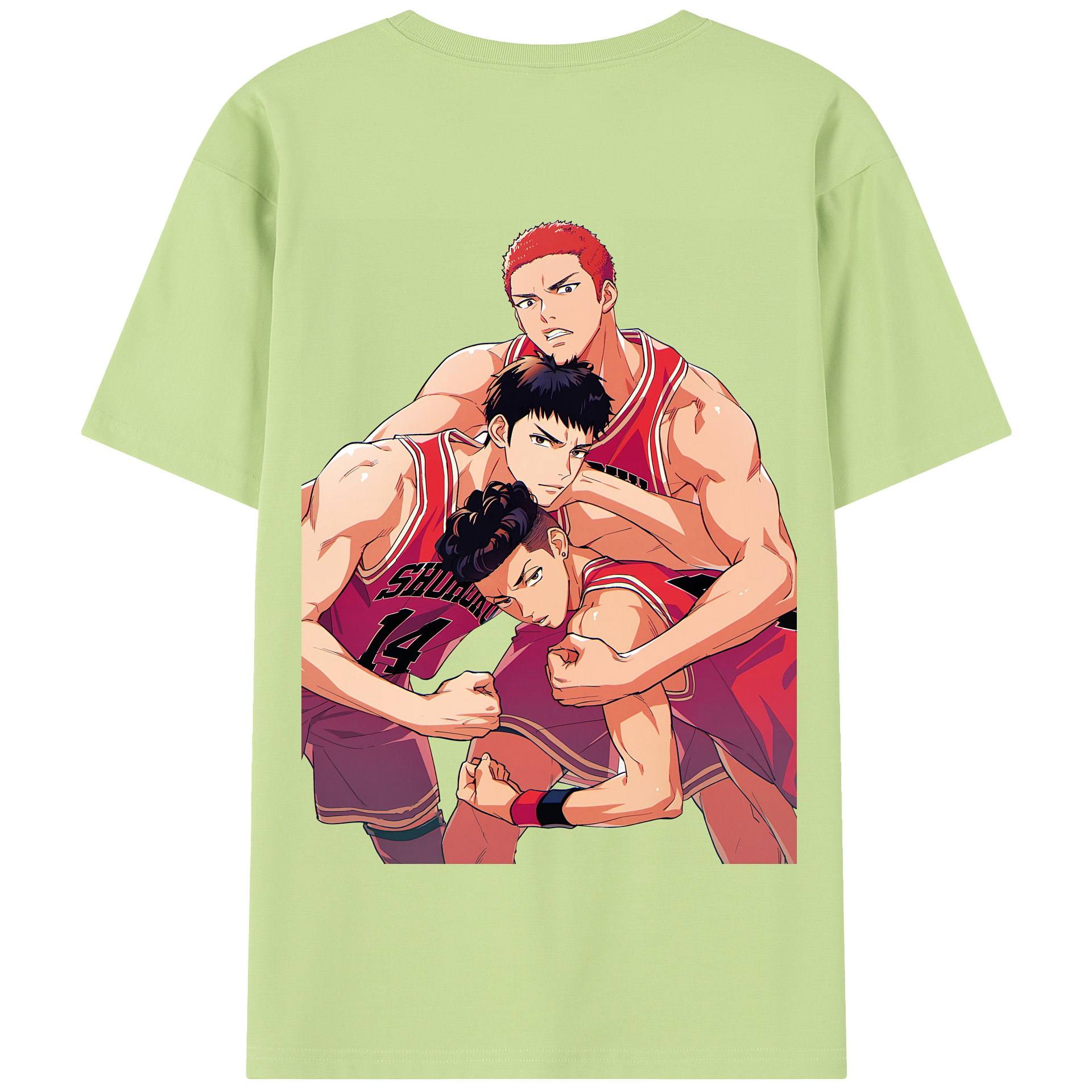 SLAM DUNK／スラムダンク 綿100％半袖Tシャツ（背面プリント）